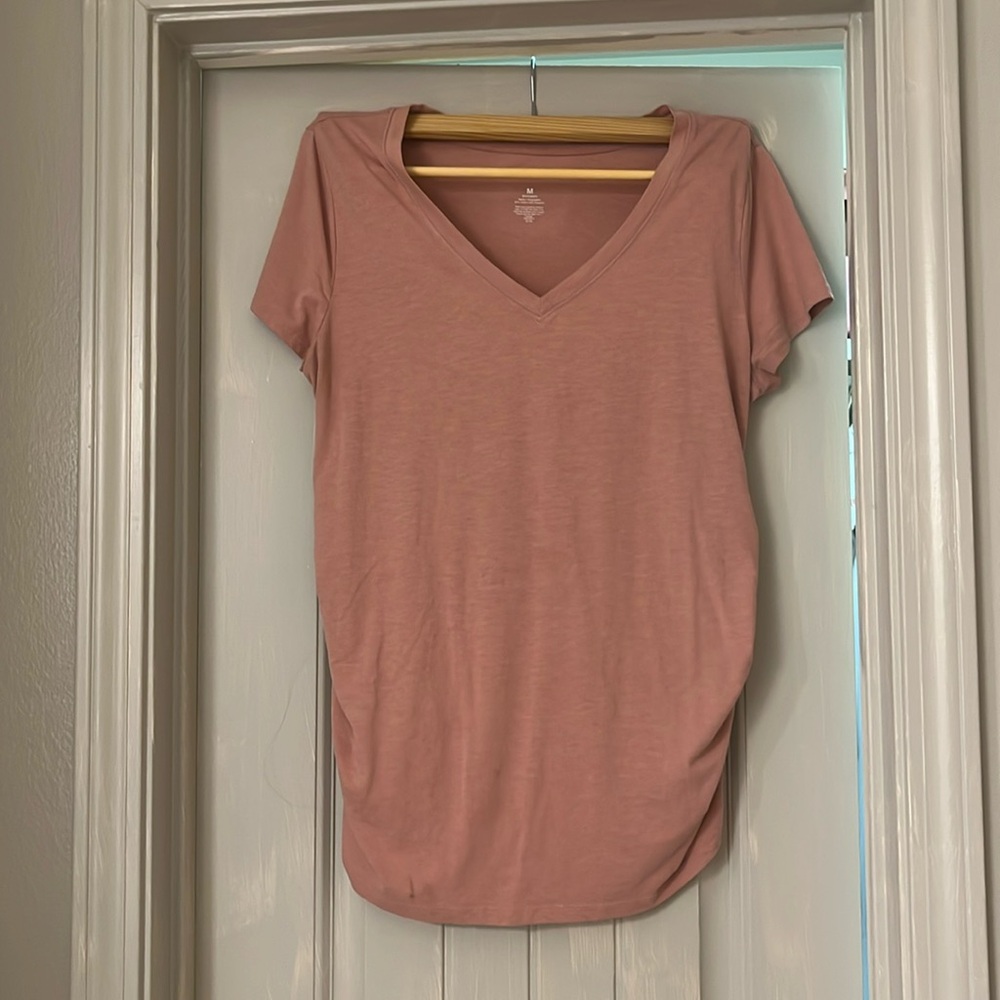 Sonoma Brand Size Medium Maternity pink tee